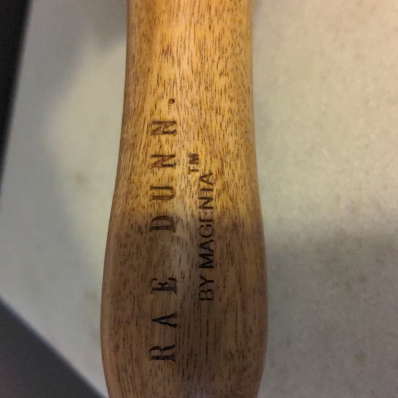 Rae Dunn Cutie Pie orange and white rolling pin NWT - Picture 4 of 4